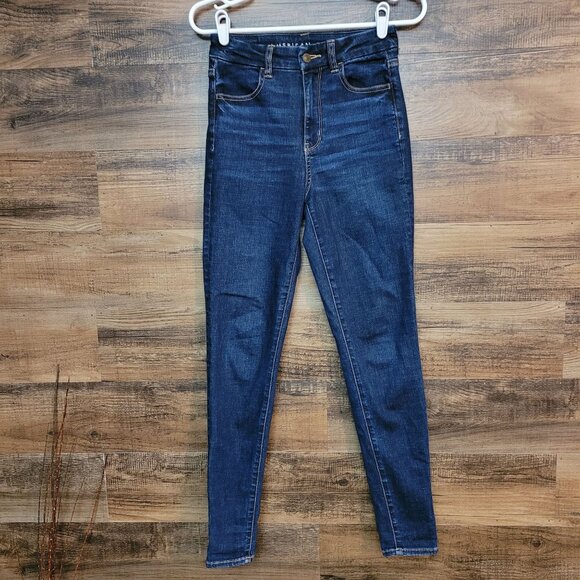 American Eagle Jeans 2 R Curvy Jegging Super Hi Rise Next Level Stretch - Picture 1 of 11